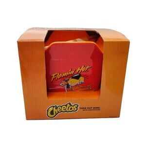 Cheetos "Flamin Hot" Take Out Square Ramen Noodle Bowl + Chopsticks